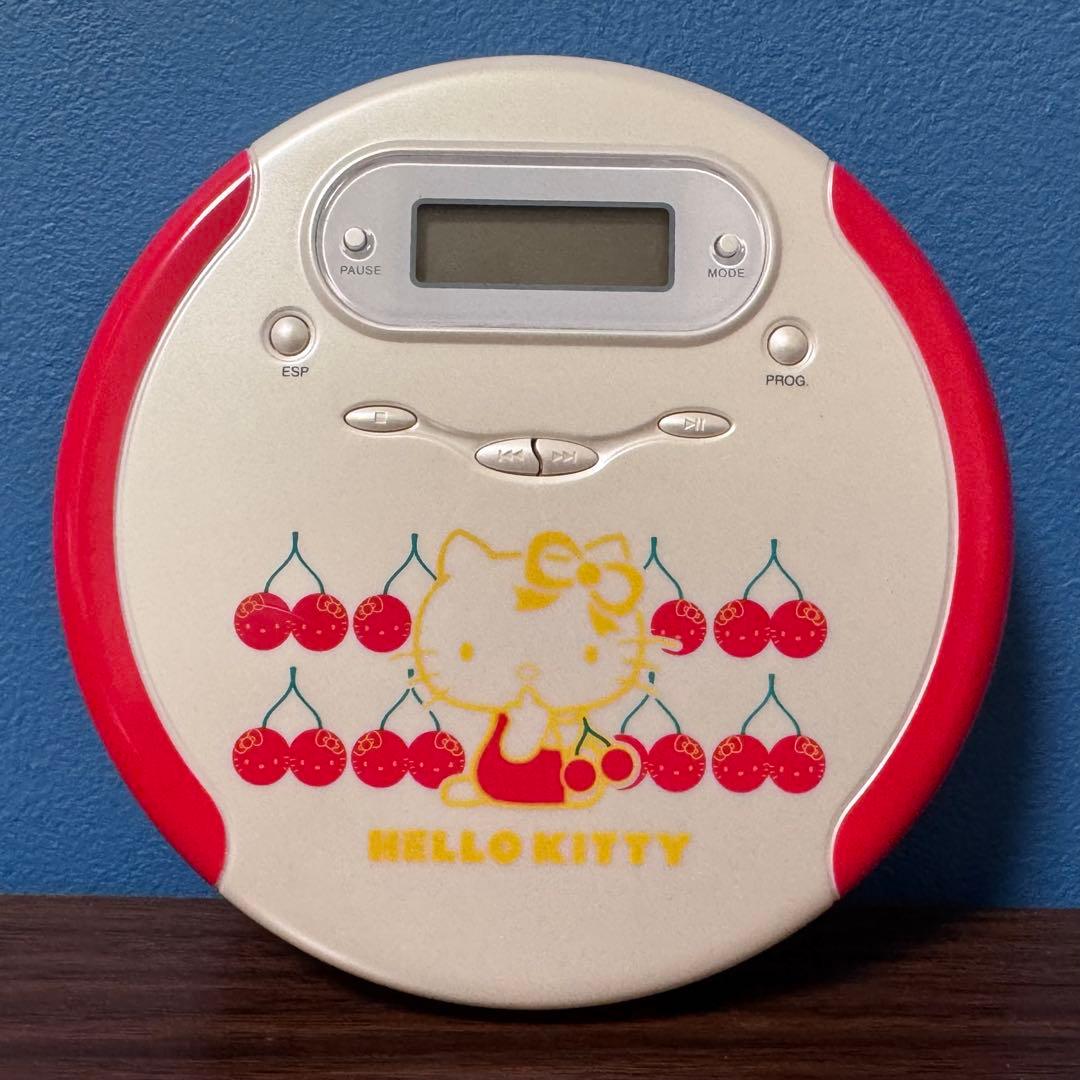 貴重極美品✨ハローキティ ポータブルCDプレイヤー レトロ 動作確認済み