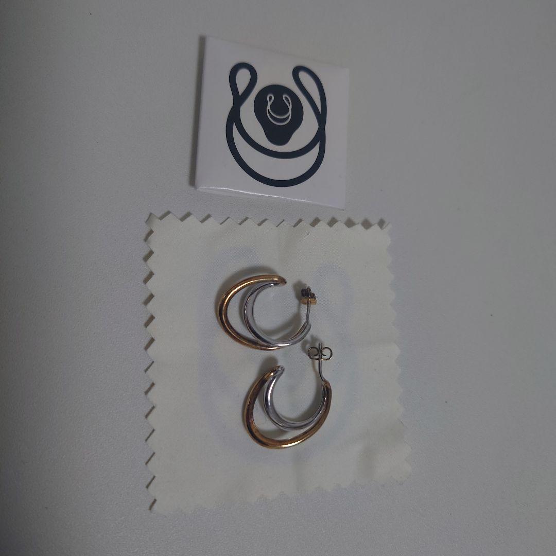 シャルロットシェネ　シルバー＆ゴールド　ピアス　セット　コンビ