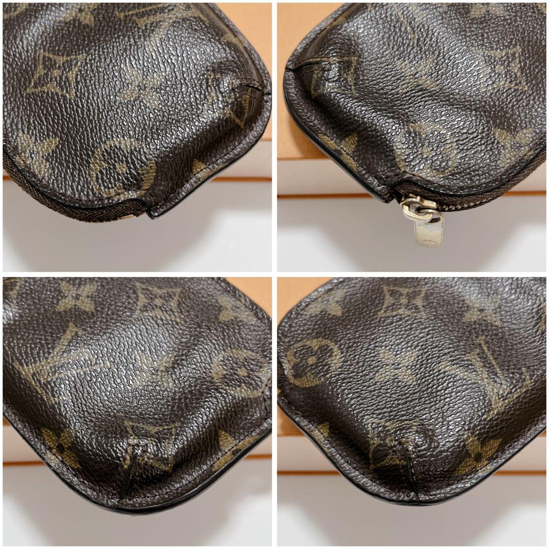 美品 ルイヴィトン ポルトモネ シリング モノグラム ケース ブラウン