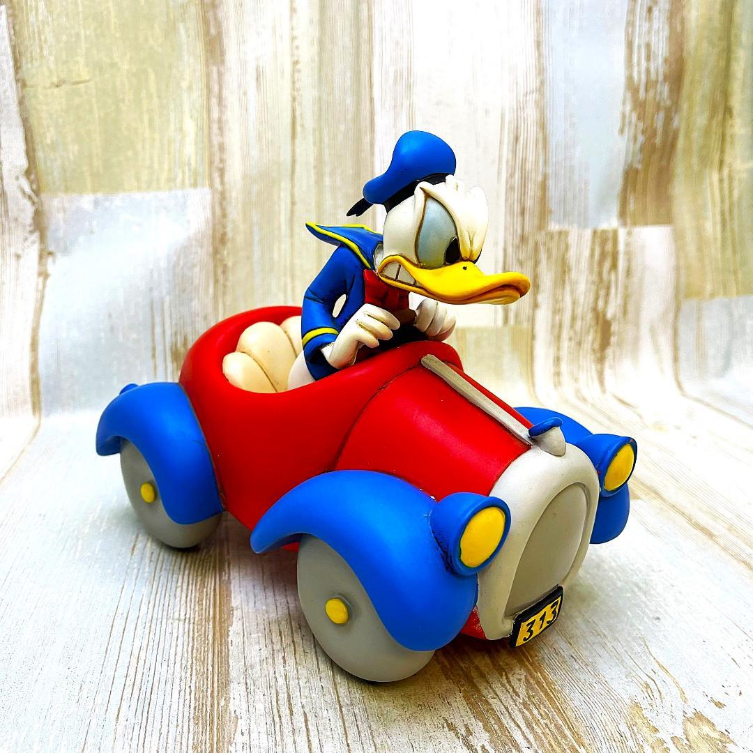 ドナルドダック 赤い車 RUTTEN ルッテン社製 レジン製 ビッグフィギュア