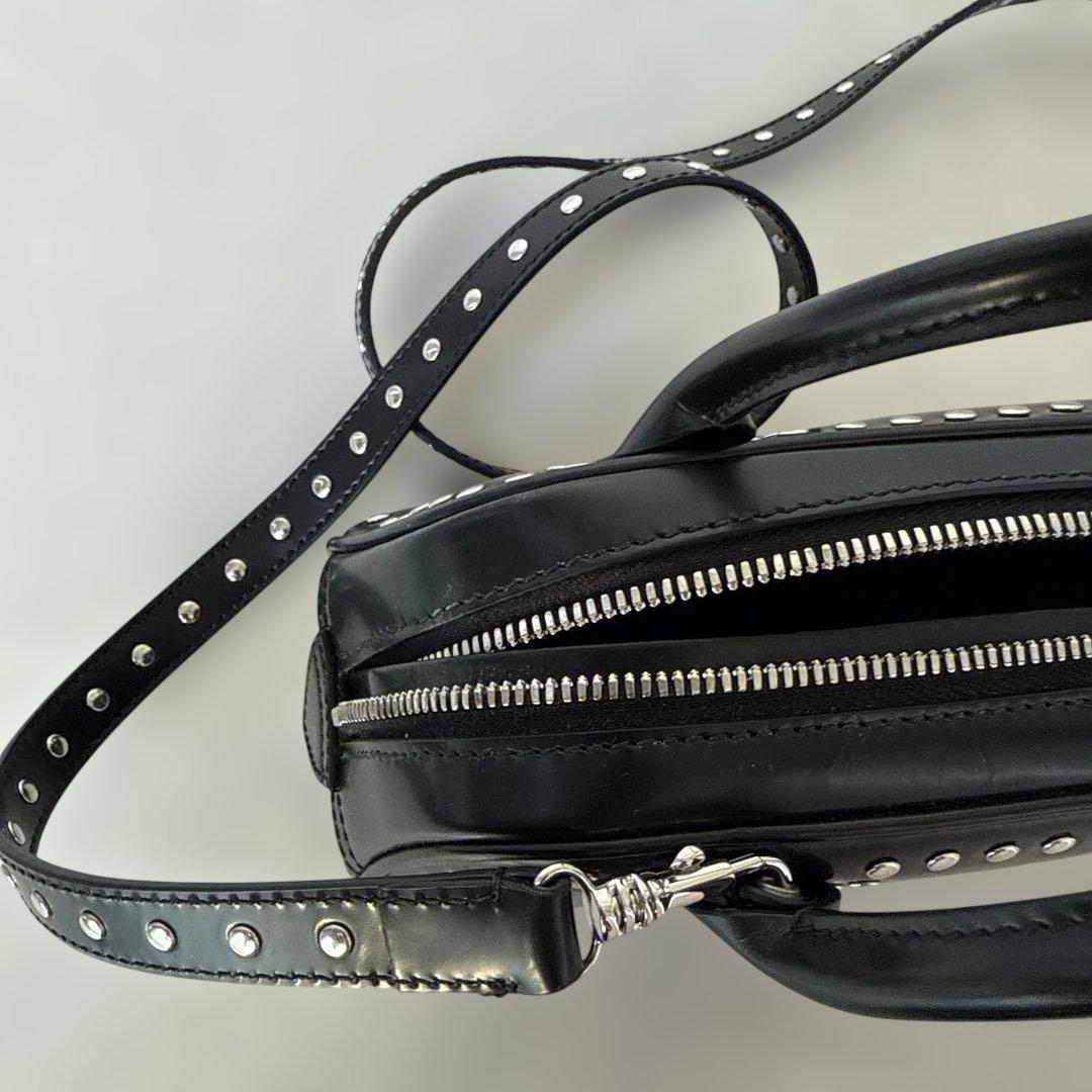 コムデギャルソン　スタッズディテール トップハンドルバッグ