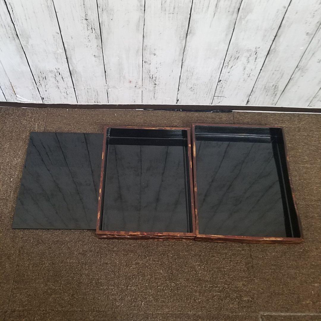 桜皮(かば)細工 内塗り硯箱 花籠細工　秋田県角館伝統工芸品