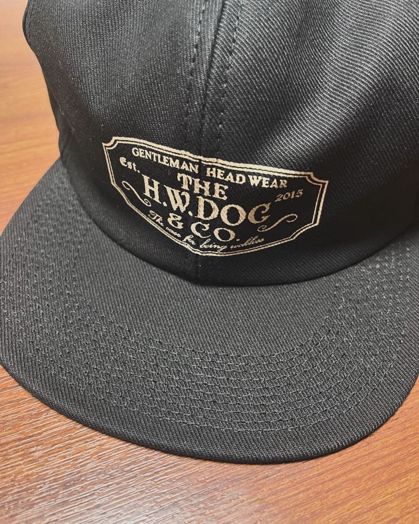 完売品H.W.DOG & CO. ブラック　トラッカーキャップ サイズ40