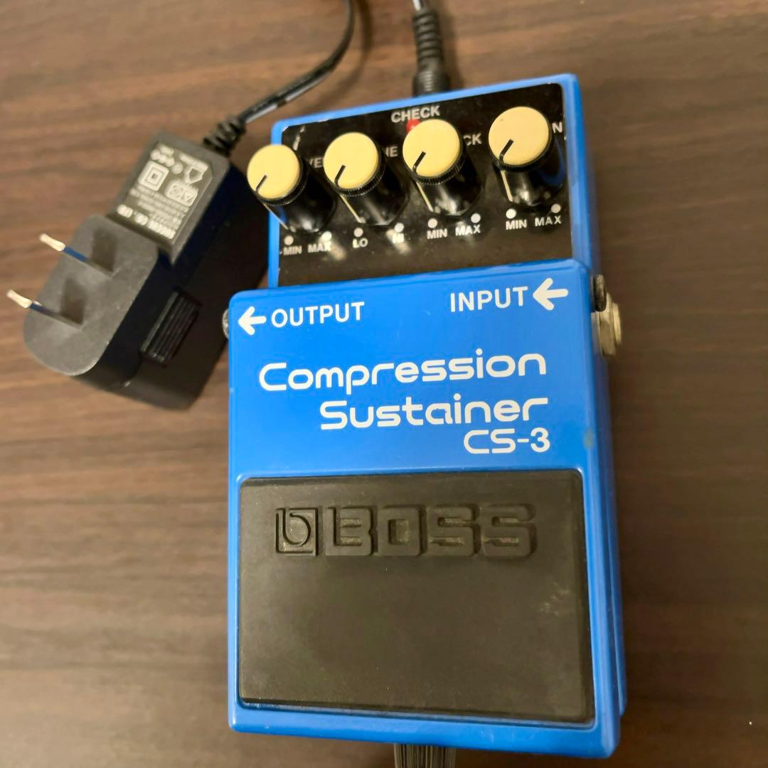 中古 BOSS CS-3 ACアダプタ付き コンプレッサー エフェクター