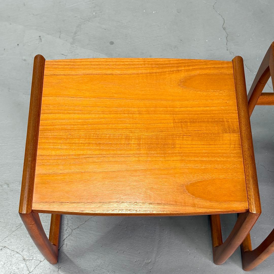 イギリス ヴィンテージ チーク ネストテーブル