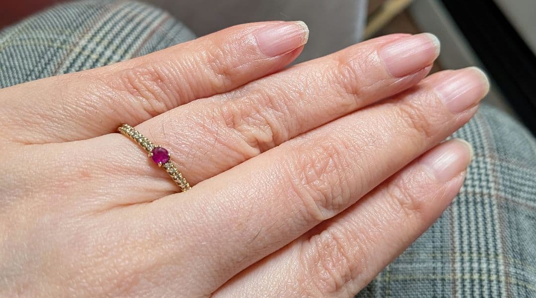 #10金 #ルビーダイア　ルビー リング