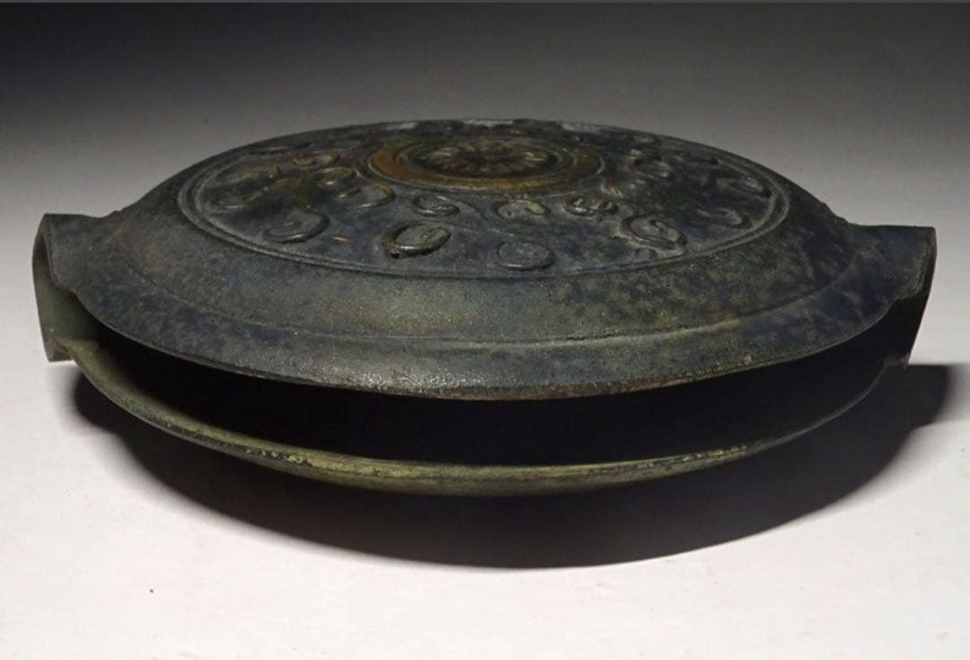 江戸時代 鰐口 梵音具 金鼓 唐草文様 仏具 神具 仏教美術 仏像 骨董 古美術