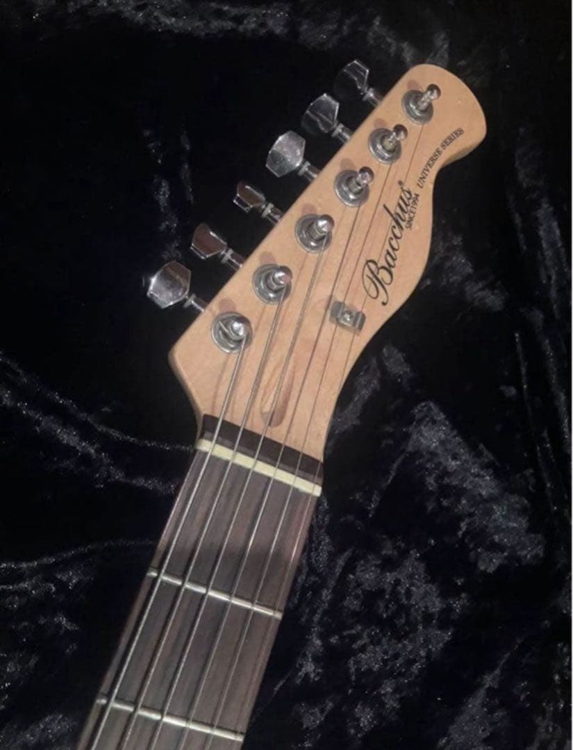 希少　Bacchus テレキャスター　バインディング　青