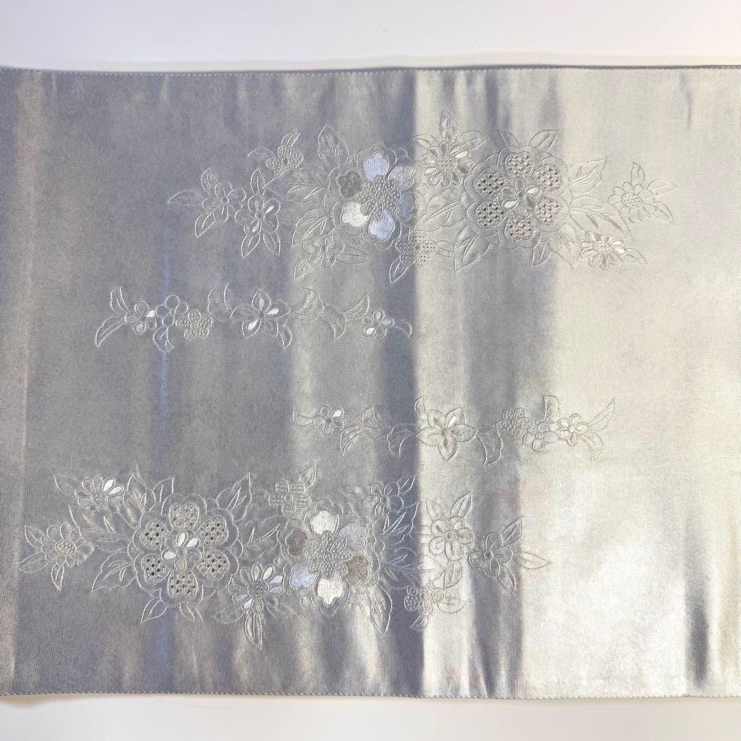 5k2795 袋帯　絹　中国三大刺繍　蘇州　汕頭　相良　刺繍　正倉院文様　華文