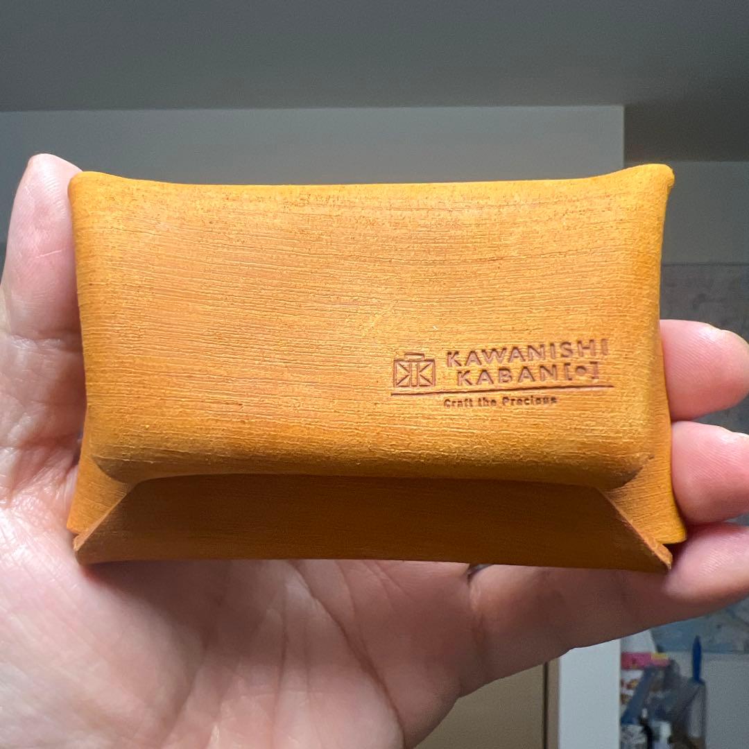 つ*る様 カワニシカバン　新品キーケースkees キャメル 小銭入れのオマケ付！