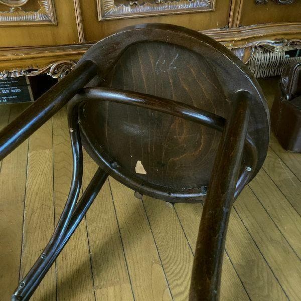 USAアメリカ ヴィンテージoliverオリバー無垢材 曲木アームレスチェア1脚