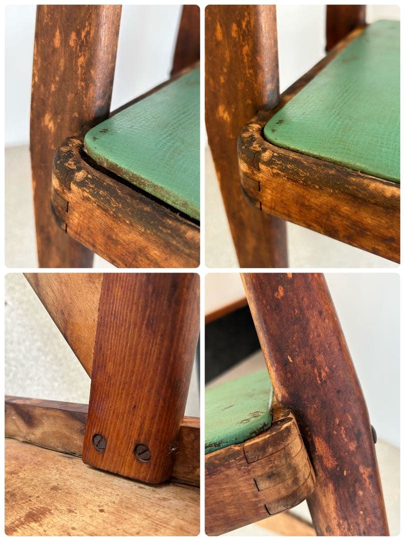 オールドマルニ　MARUNI②デルタチェア①ヴィンテージ　アンティーク　レトロ