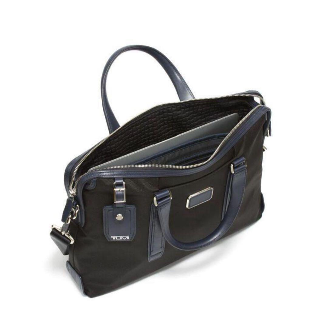 【28年まで保証期間】TUMI JARVIS スリムブリーフ ブラック✕ネイビー