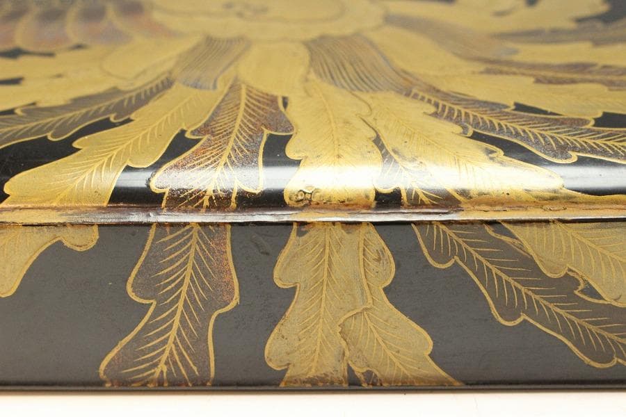 双鳳凰蒔絵 時代 文庫箱(K-XA907)