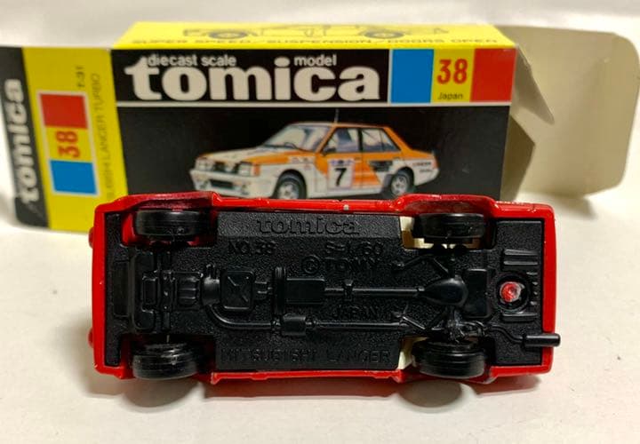 黒箱 トミカ  三菱ランサーターボ 2Fホイール仕様 激レア