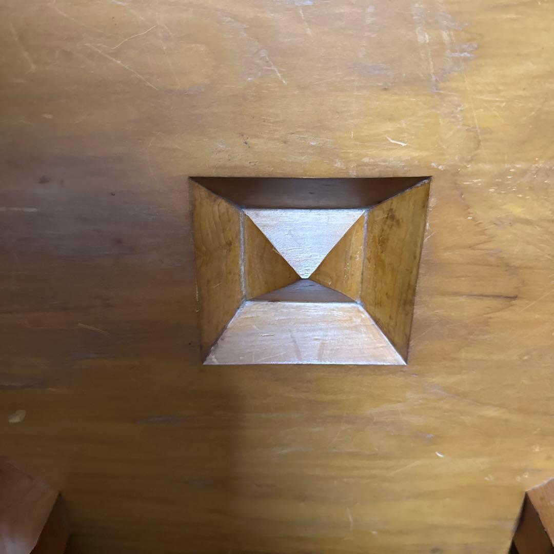 高級 囲碁盤 へそ付き 木製 巨大 足付 45×41 厚さ17cm