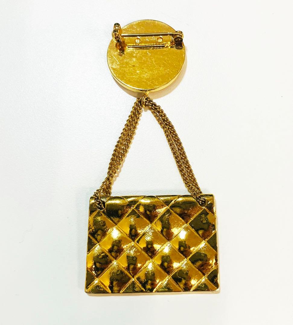 CHANEL ゴールド マトラッセ& ココマーク　ブローチ