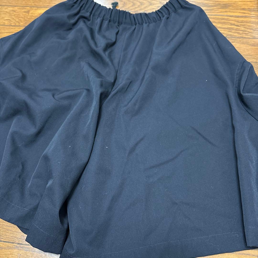 最終処分特価コムデギャルソン ブラックフレアキュロット変形キュロットフリー（S）