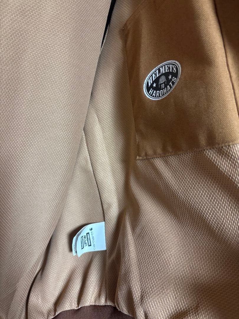 Carhartt ブラウン フルジップフーディ Sサイズ
