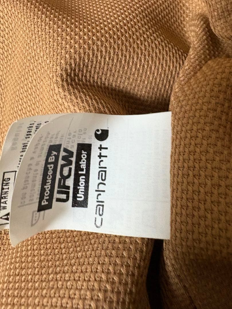 Carhartt ブラウン フルジップフーディ Sサイズ