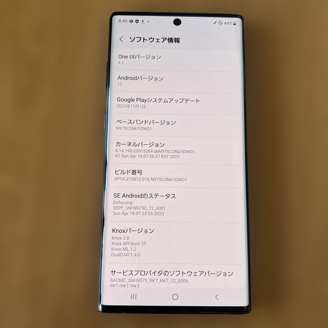K1591 SIMフリーGalaxy Note10+ SM-N975C