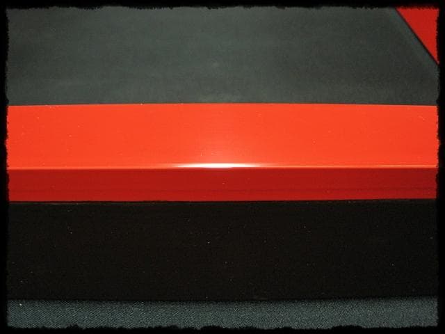 茶平 一斎 輪島名工 朱塗 炉縁 千家 炉壇 茶道具 共箱 e226