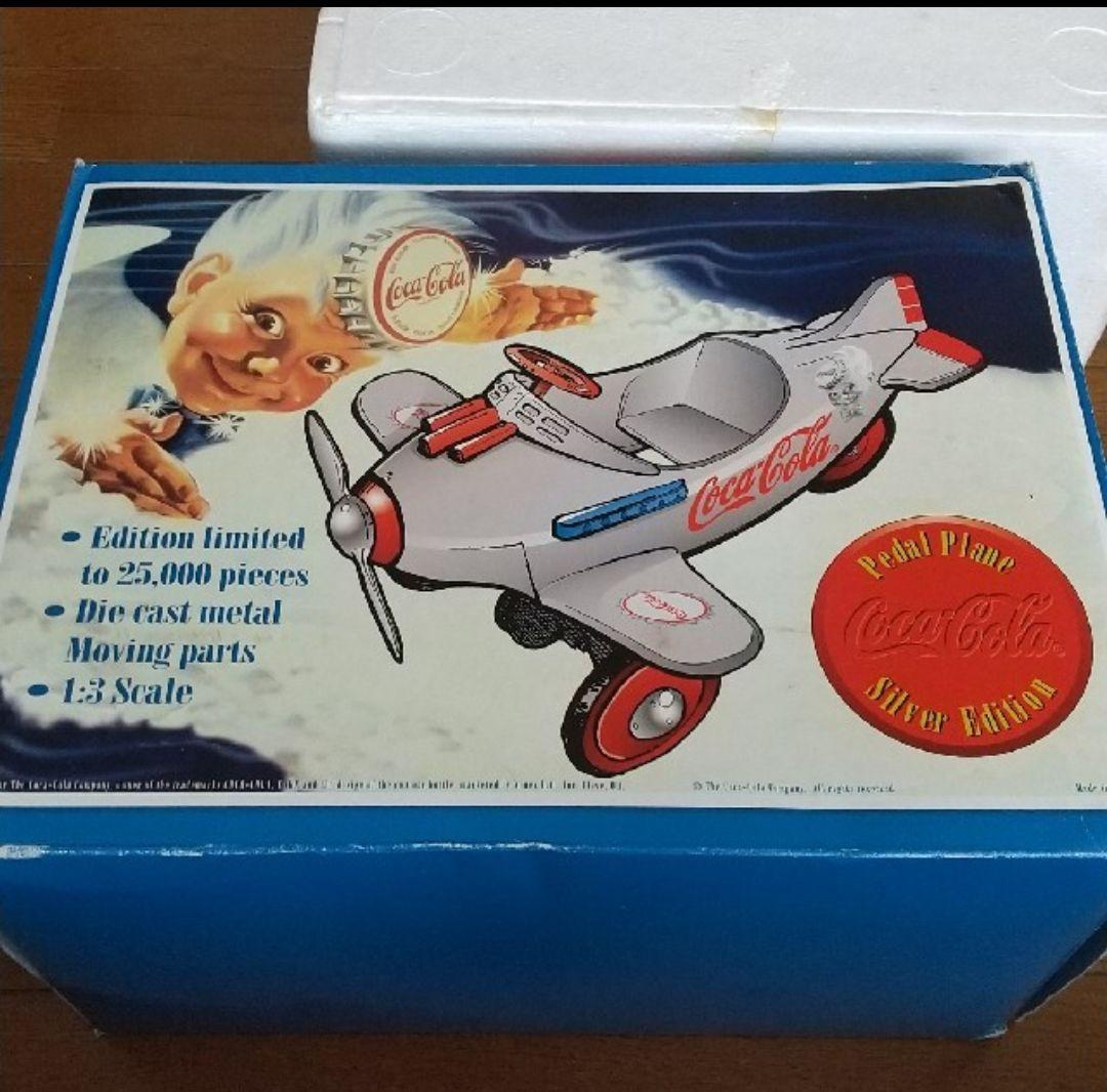 コカ・コーラ社　足こぎ飛行機　アルミ製ダイキャストモデル