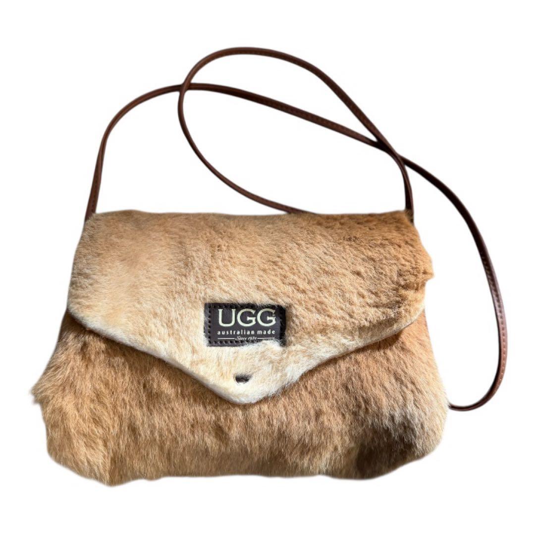 UGG ベージュ ファー ショルダーバッグ