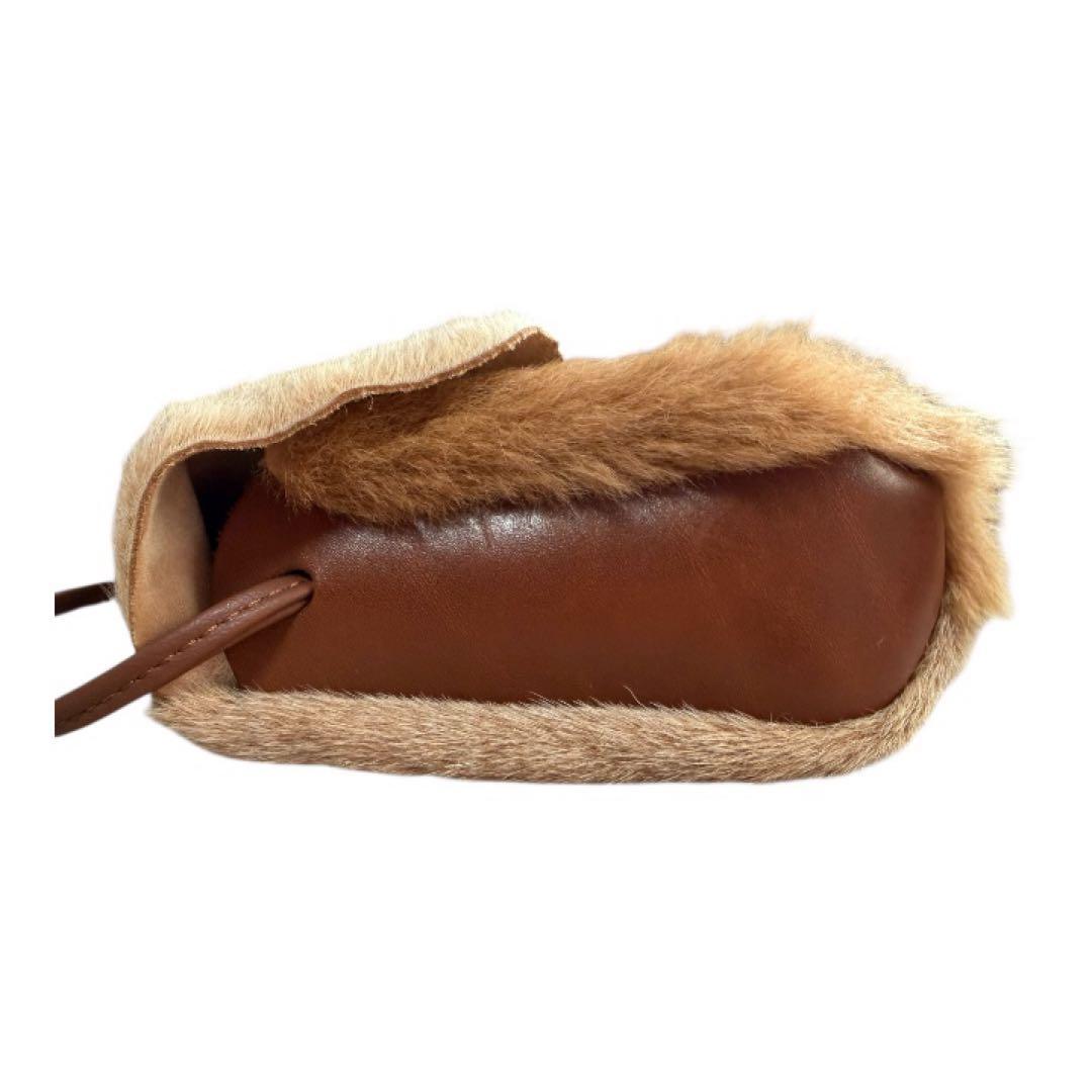 UGG ベージュ ファー ショルダーバッグ