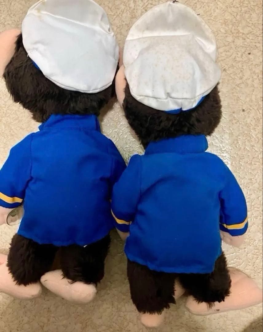 レア 非売品　おさる ぬいぐるみ ペア 昭和レトロ風　ホブソンズ　デッドストック