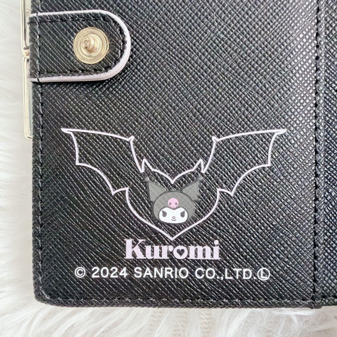 完売 &chouette サンリオ クロミ リボン付き 二つ折り 財布