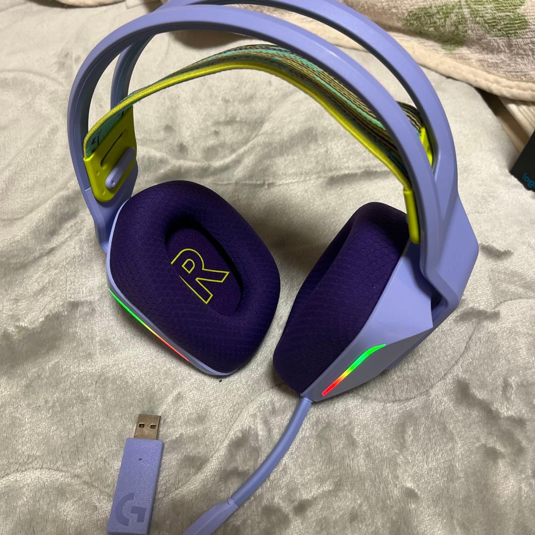 Logitech G733 ゲーミングヘッドセット ライラック