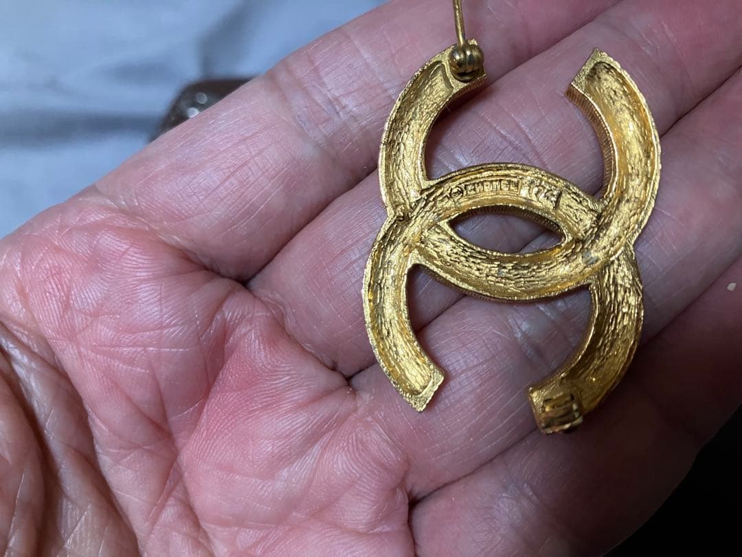 takashi　CHANEL ゴールド CCロゴ ブローチ