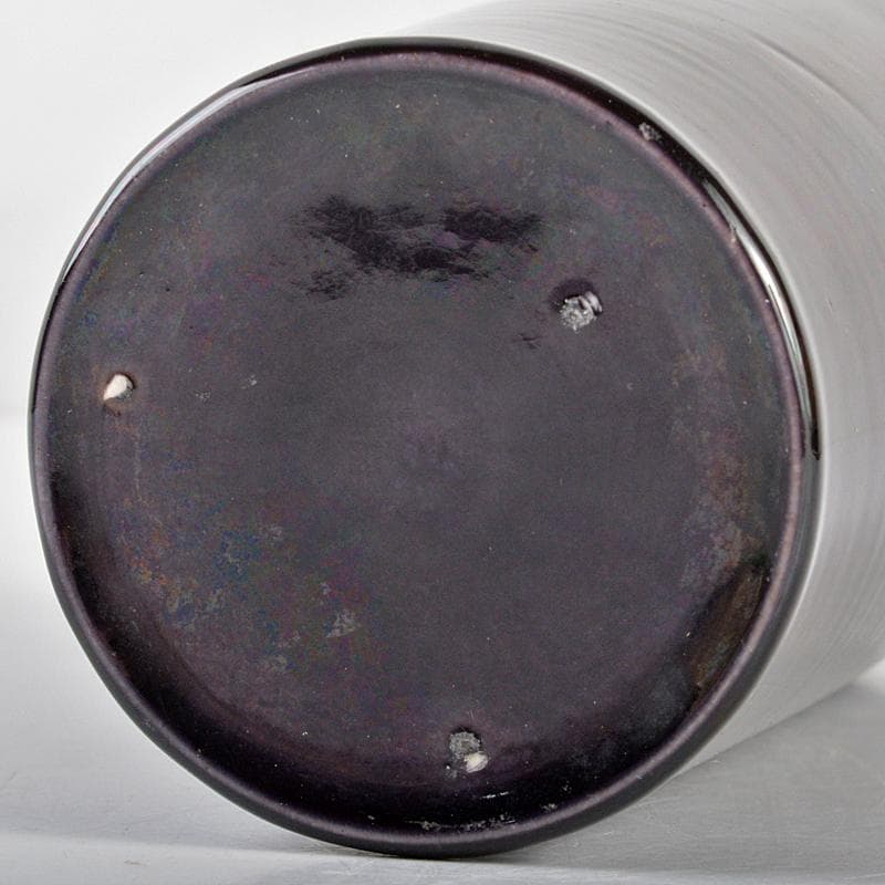 真葛焼　宮川香斎作　紫交趾　花入　書付箱　M　R5397