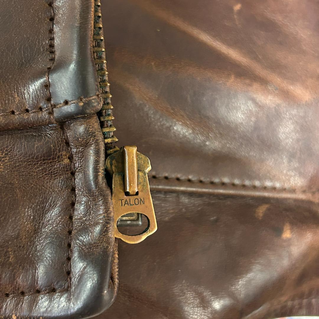 希少80s　エアロレザー　ハイウェイマン　馬革　ホースハイド　FQHH　茶色