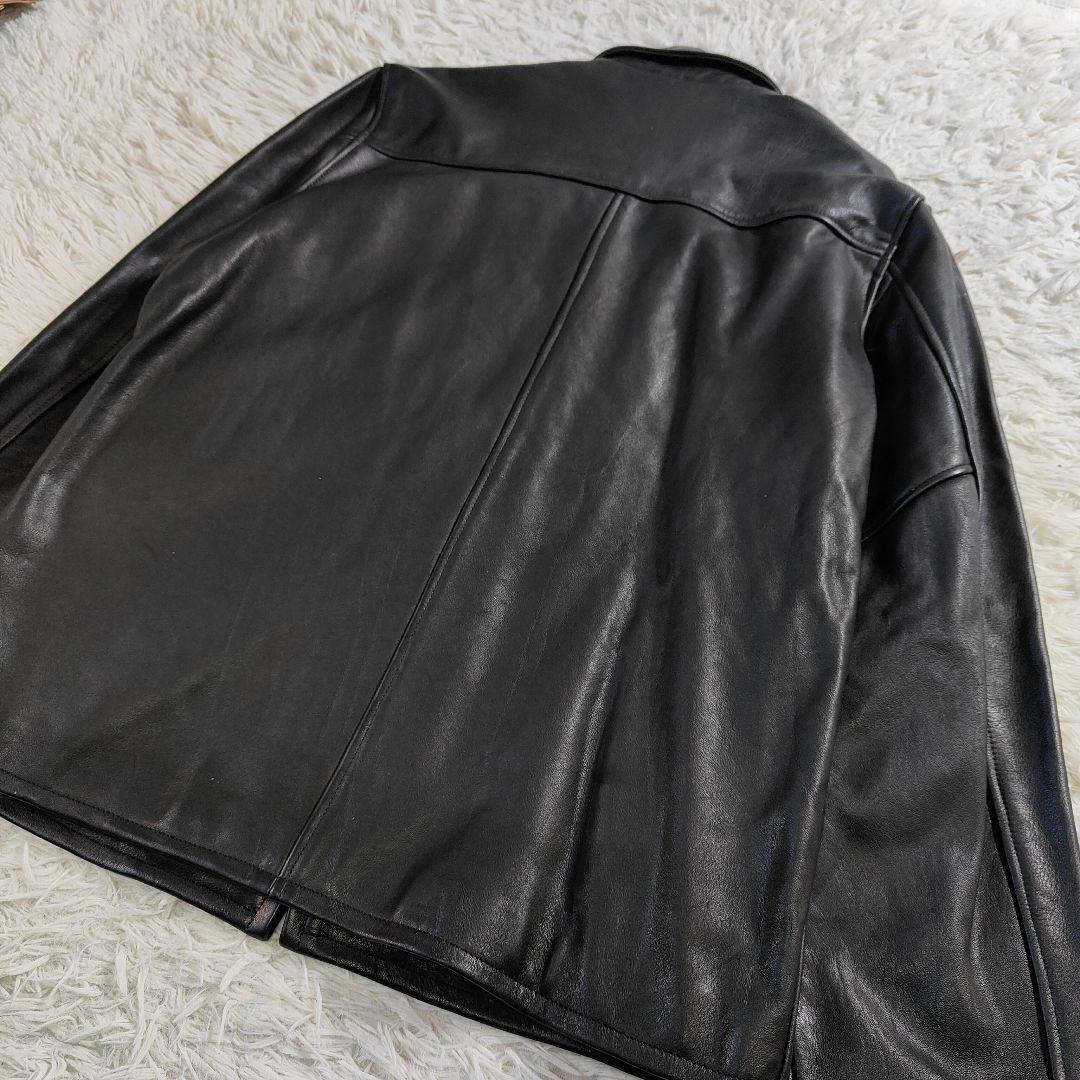 希少USA　80s エルエルビーン　レザージャケット　ブルゾン　山羊革　黒　M
