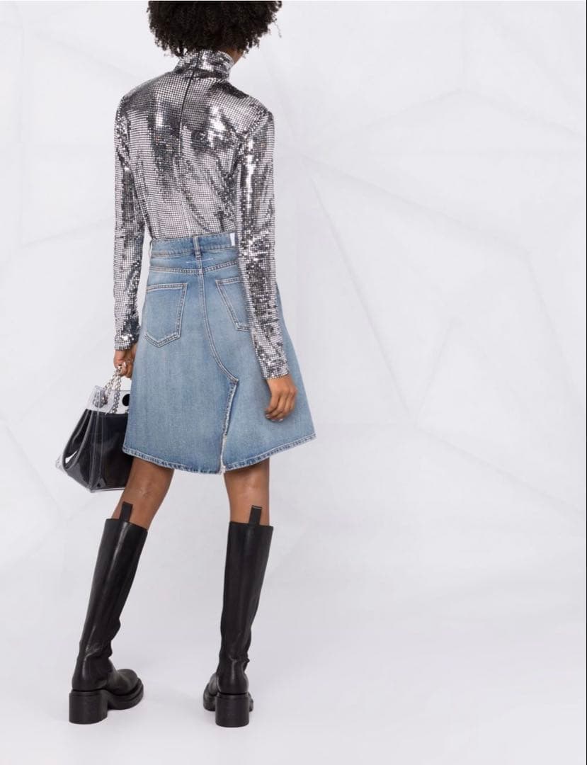 MM6 Maison Margiela ダメージデニムスカート