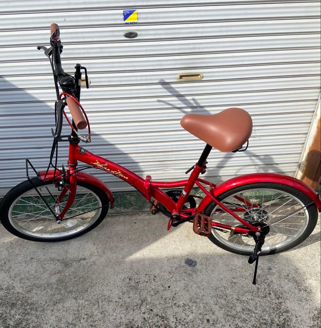 11RT1 折りたたみ自転車 レッド 20インチ 6段変速