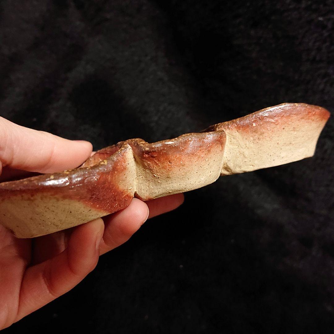 【2326】皿、三連小鉢…備前焼