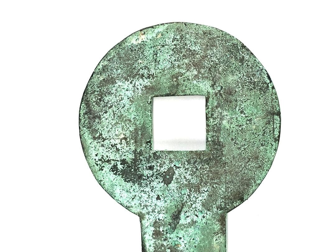 【 栔刀五百青銅象嵌 】　37ｃｍ　骨董古玩