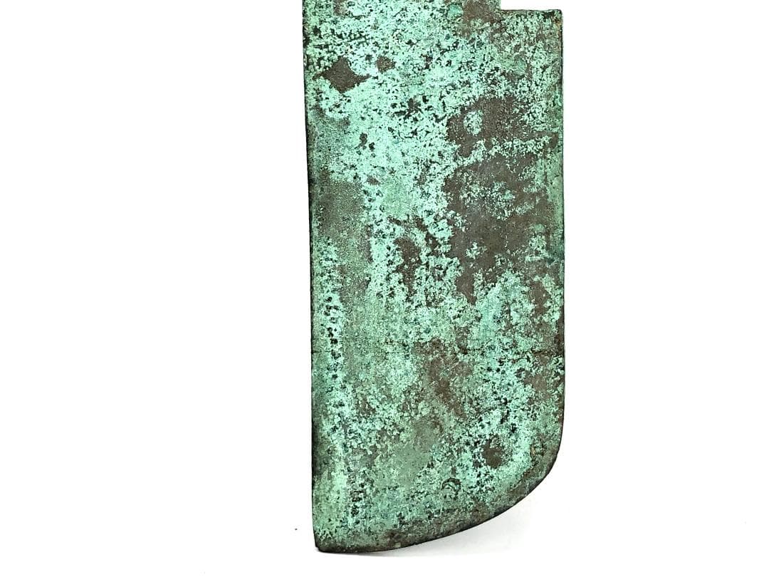 【 栔刀五百青銅象嵌 】　37ｃｍ　骨董古玩