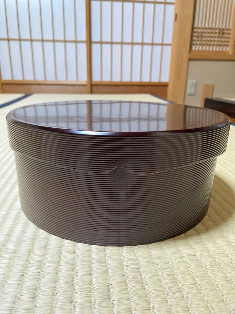 茶道具 裏千家 木製溜塗 千歳盆