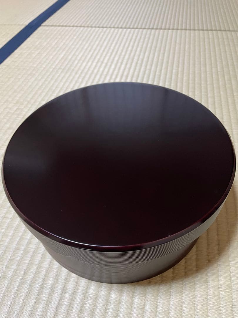 茶道具 裏千家 木製溜塗 千歳盆