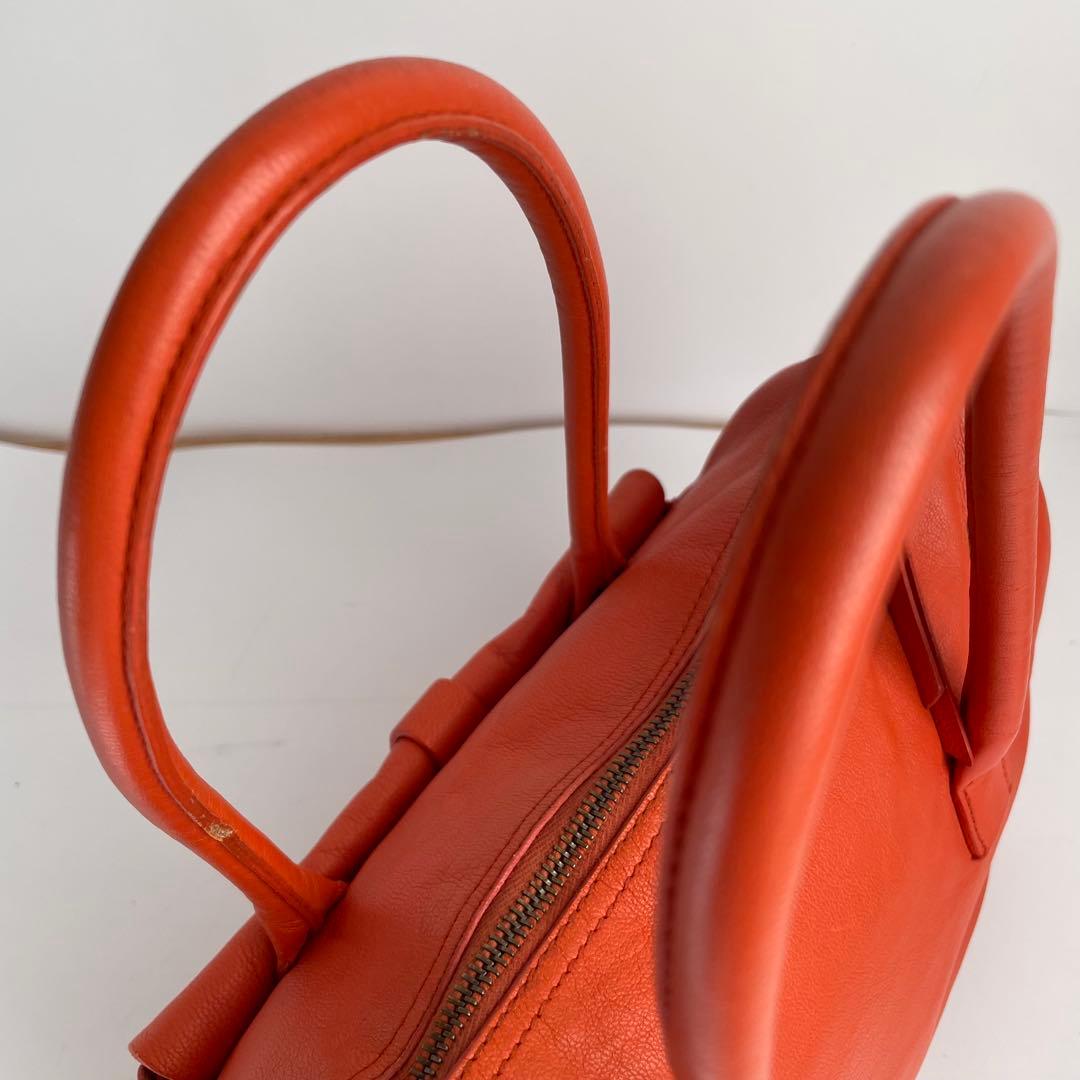 ✨極美品✨　MIUMIU ハンドバッグ　レザー　アーカイブ　オレンジ　y2k
