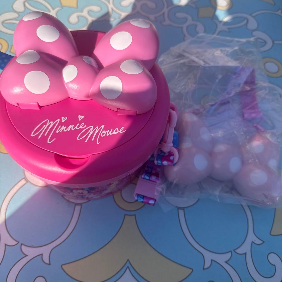 ミニー　ポップコーンバケット　スナックケース　2点セット