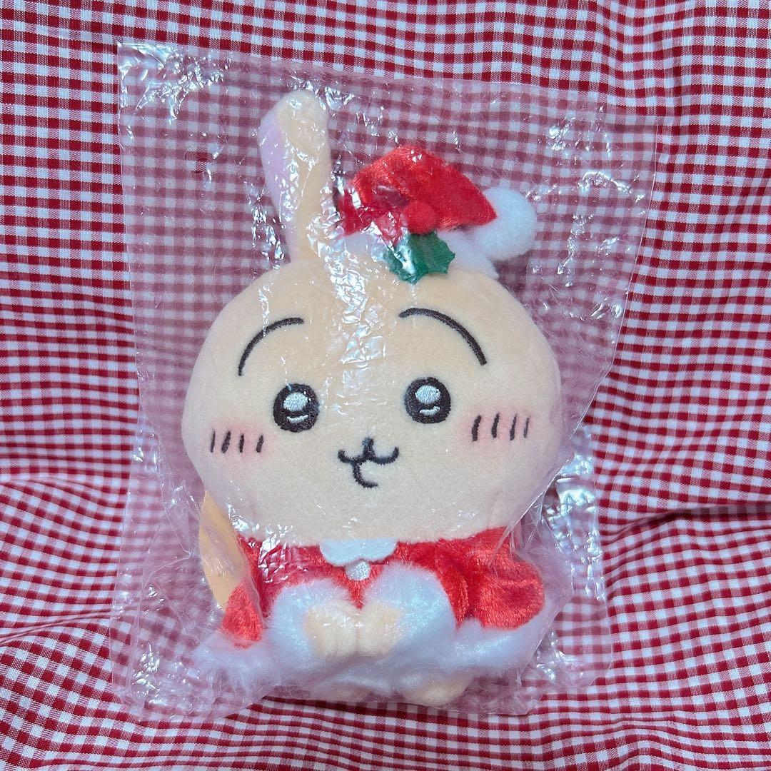 【お顔厳選.新品.未開封】♡サンタさんだ！持ちますマスコット　うさぎ♡