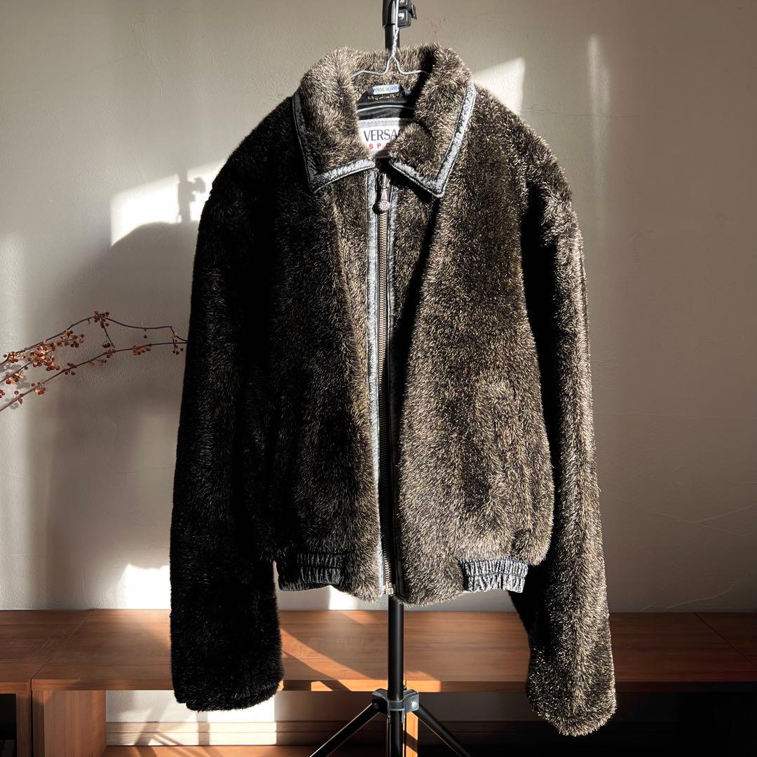 90s Gianni Versace ファー ジャケット ブルゾン ヴィンテージ