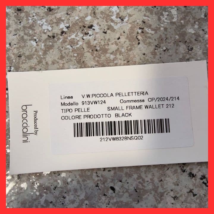 【新品未使用】ヴィヴィアンウエストウッド三つ折り財布　913VW124　ブラック