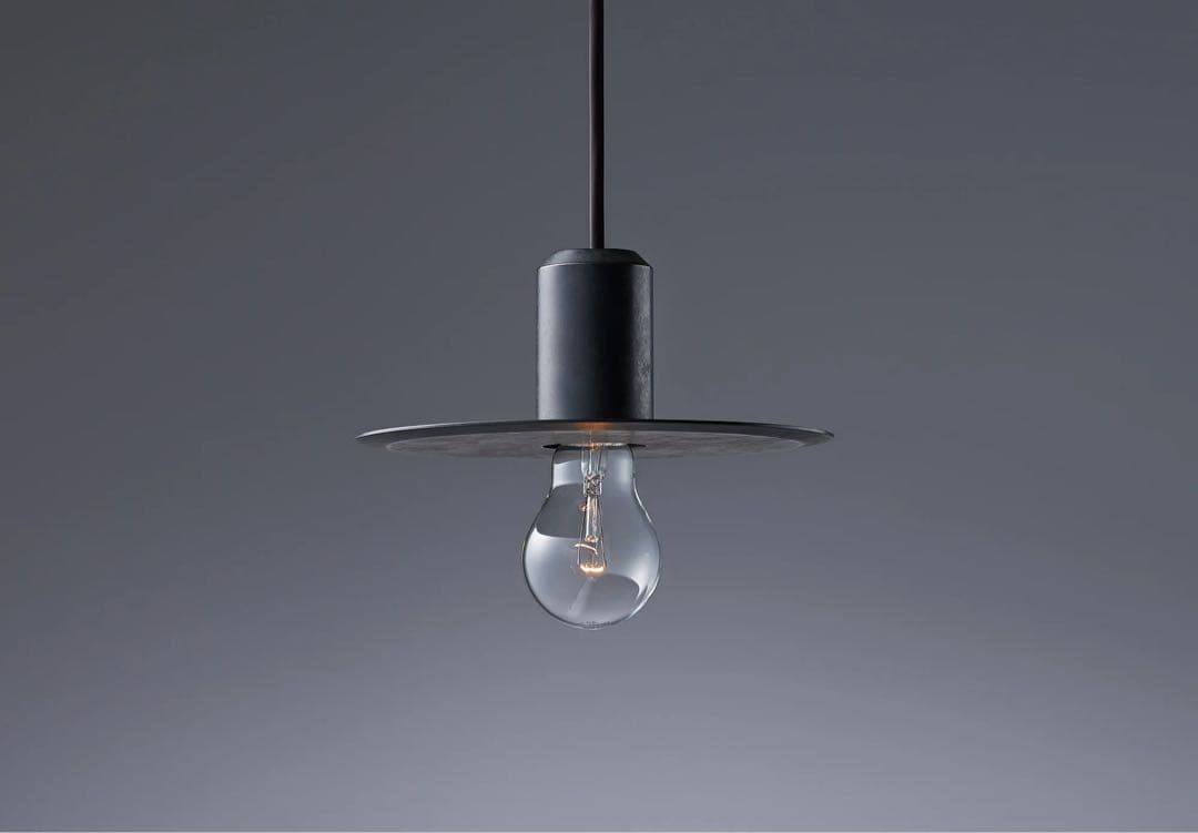 【ニューライトポタリー】bullet flat shade/190/ブラック