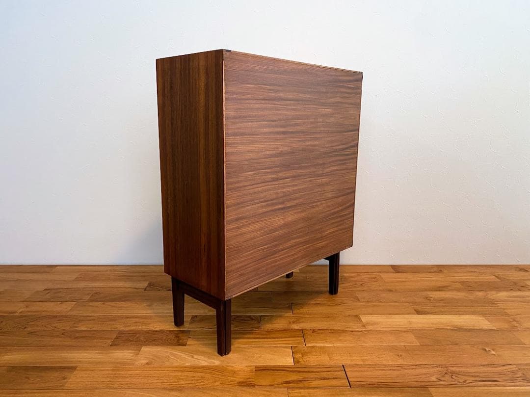 1960s ヴィンテージ チーク ガラスキャビネット 仕上済